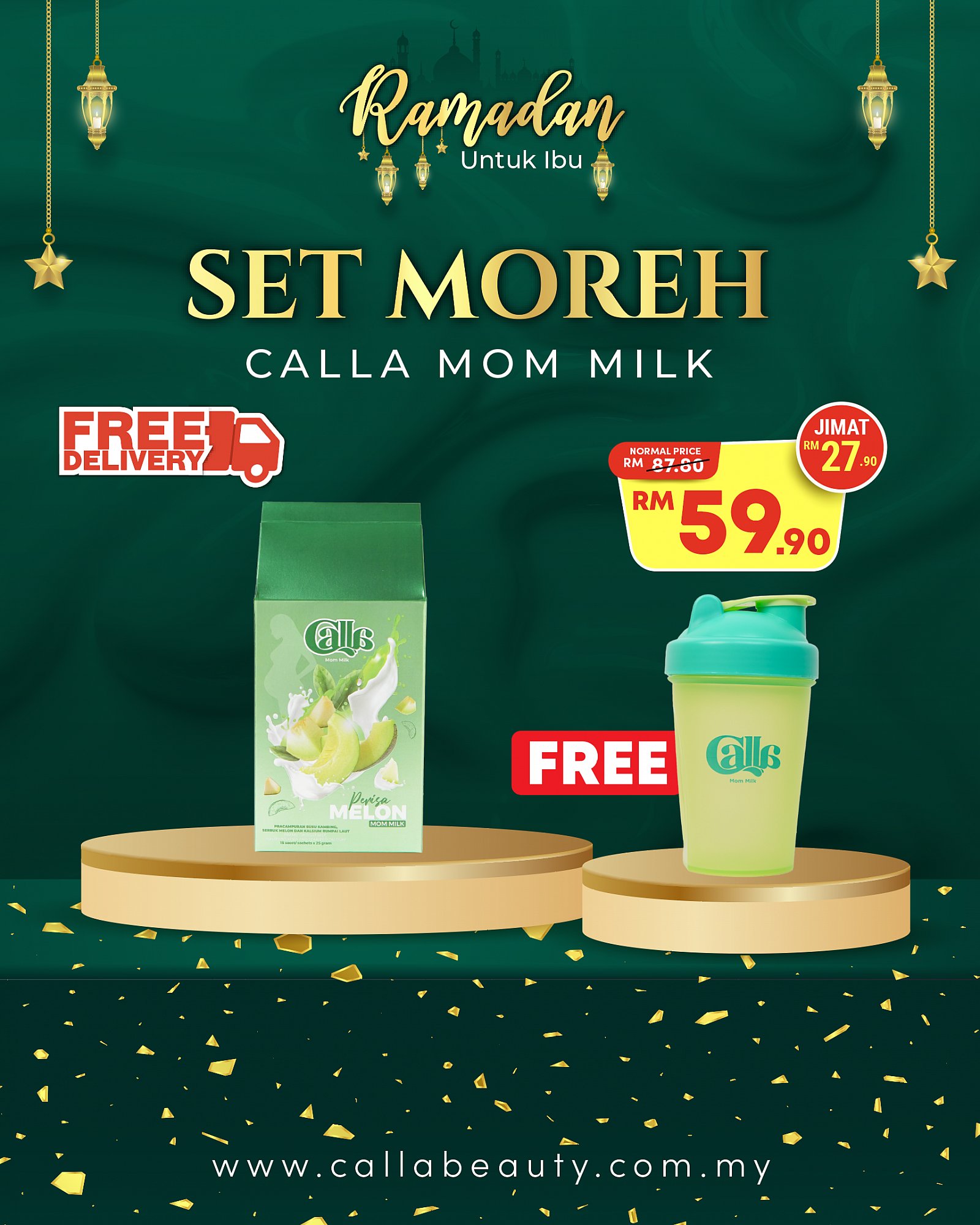 Farah Fakhira x Calla Milk - Combo 1 Box